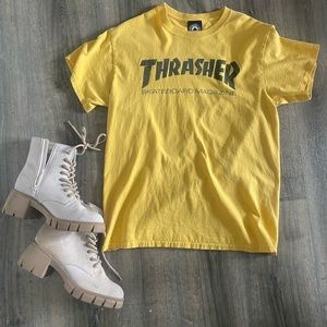 THRASHER TSHIRT MEDIUM YELLOW